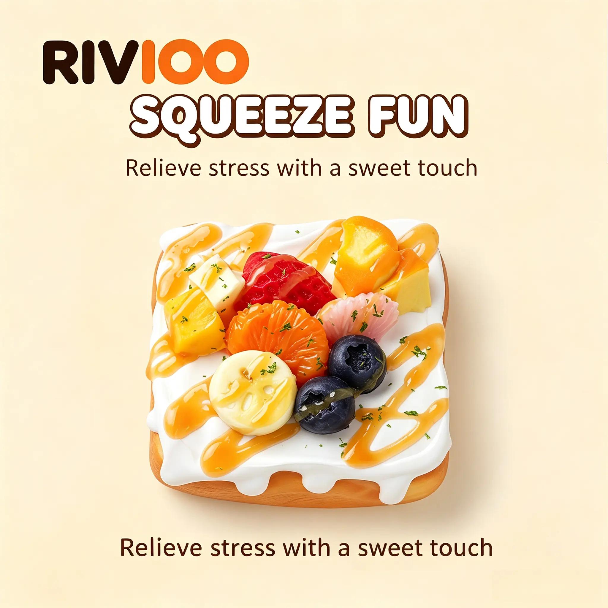 RIVIOO Silicone simulation food grade pinch music hot sale decompression pinch music toys
