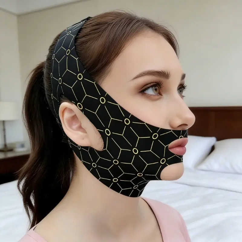 New Practical Slimming Face Band, V-Shape Thickening Lifting Tightening Mask, Double Chin Improvement Sleep Mask, Chin Reducer, Holiday Gift for Family Friends Love