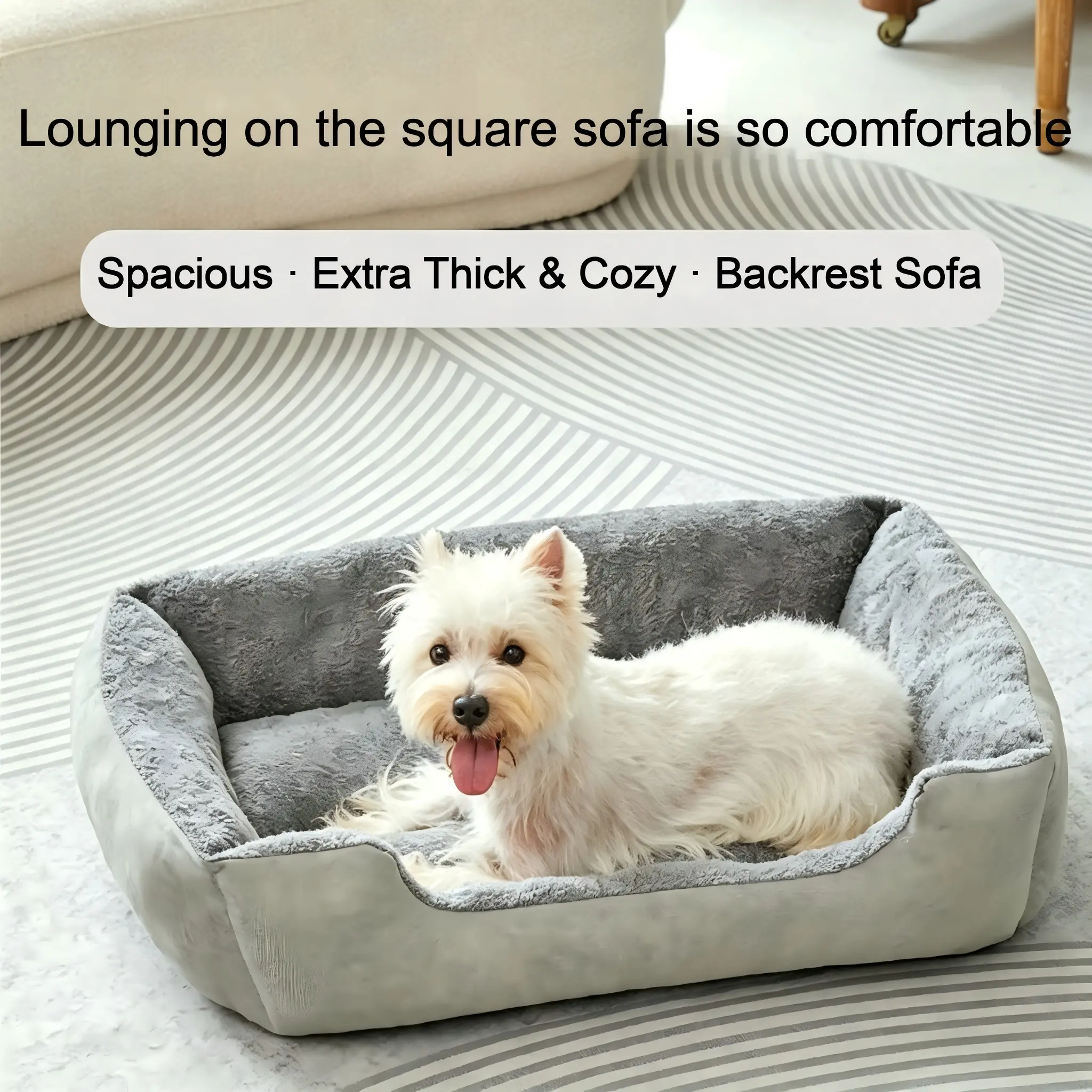 Thick Warm Dog Bed, Puppy Bed, Anti-Static Pet Couch, Pad, All-Season Use, Suitable for Small to Medium Dogs, Teddy Pet House, 1pcs