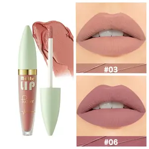 Matte Lip Gloss, Liquid Lipstick, Velvet Nude Lip Color, Long-Lasting Waterproof Nude Lip Gloss, Rich Texture, Perfect for Daily Use