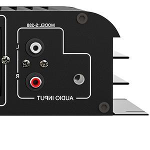 S-288 4 CH Bluetooth 5.0 Home Audio Amplifier, RMS 45Wx4, Max 600W HiFi Stereo Power Amplifier USB, SD, FM Class D Speaker Amp for Home Theater Karaoke, with Power Adapter & Rete Control