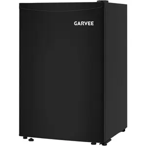3.2 Cu.Ft Mini Fridge with Freezer, Ultra Quiet & Energy Efficient, Compact Refrigerator with Reversible Door for Bedroom, Office, Dorm, Kitchen