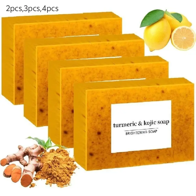 Kojic Turmeric Face Soap, Kojic Soap, Face Cleansing Soap, Turmeric Face and Body Soap, Kojic Face and Body Soap, Turmeric Brightening Bar