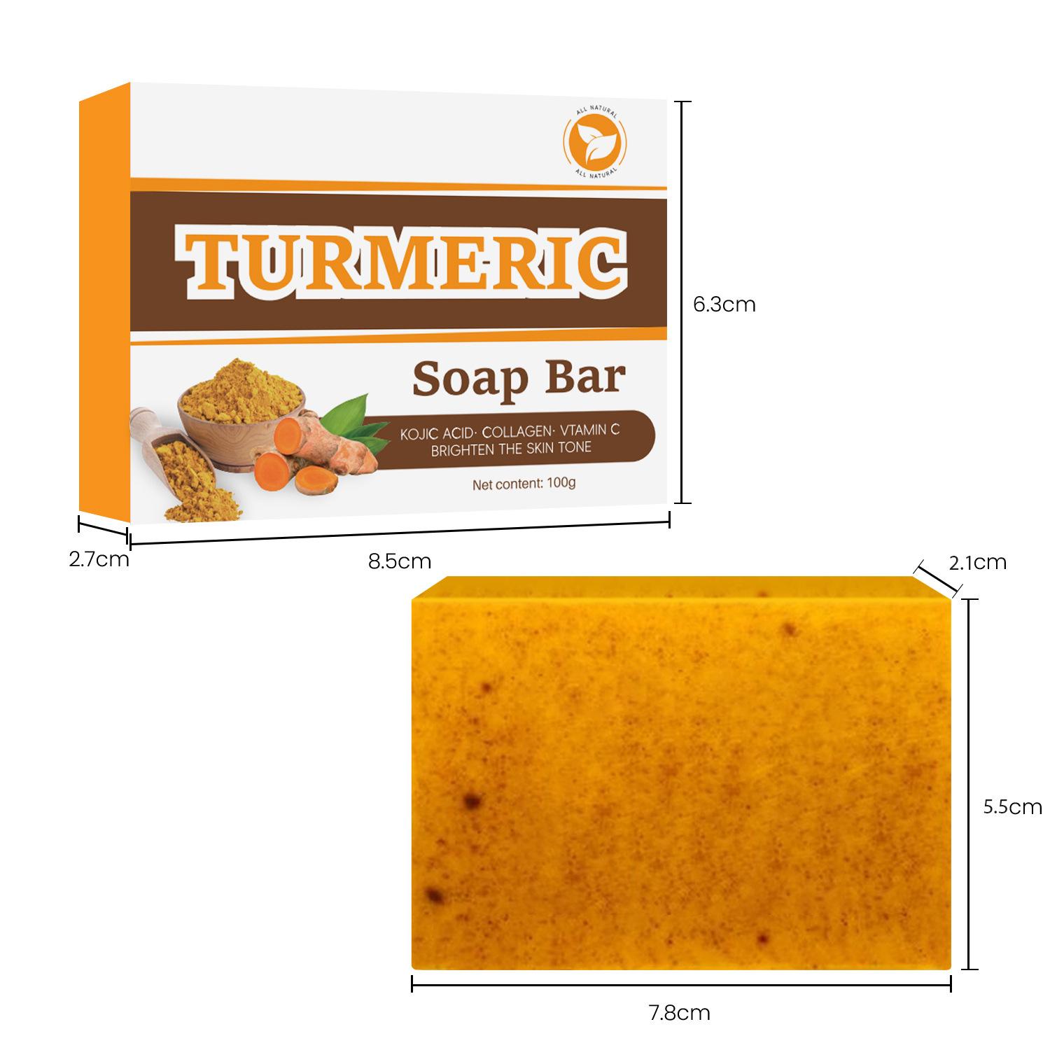 4 Natural Soaps for Glowing Skin Turmeric + Kojic + Lemon + Ginger, Handmade Cold Process, Fades Dark Spots, For Face & Body, No Harsh Chemicals