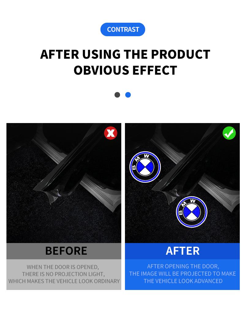 Led HD Car Door Logo Welcome Light Projector Lamps Accessories For BMW