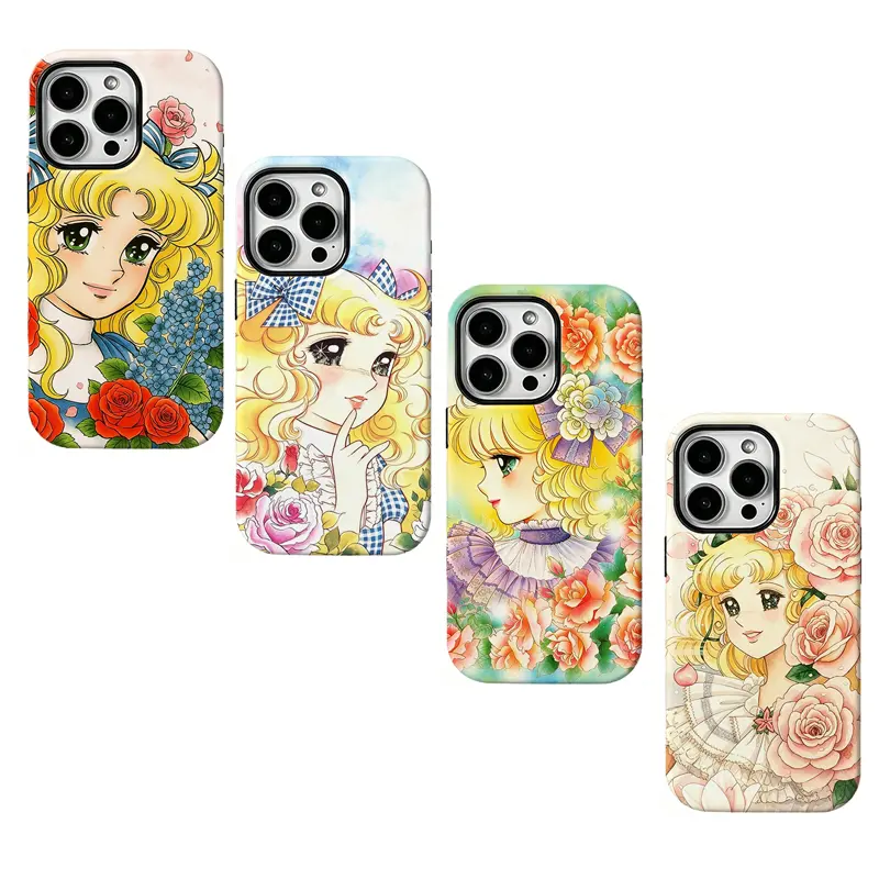 Kawaii Candy Candy Girly Phone Case,Classic Anime Protective Case,For iPhone 17 Pro Max 16 15 14 13 12 11 8 7 Plus Pro Max/X/XS/XR and for Samsung S21 S22 S23 S24 S25 S26 Fe/Plus/Ultra,Best Gift Idea, Protection Casing