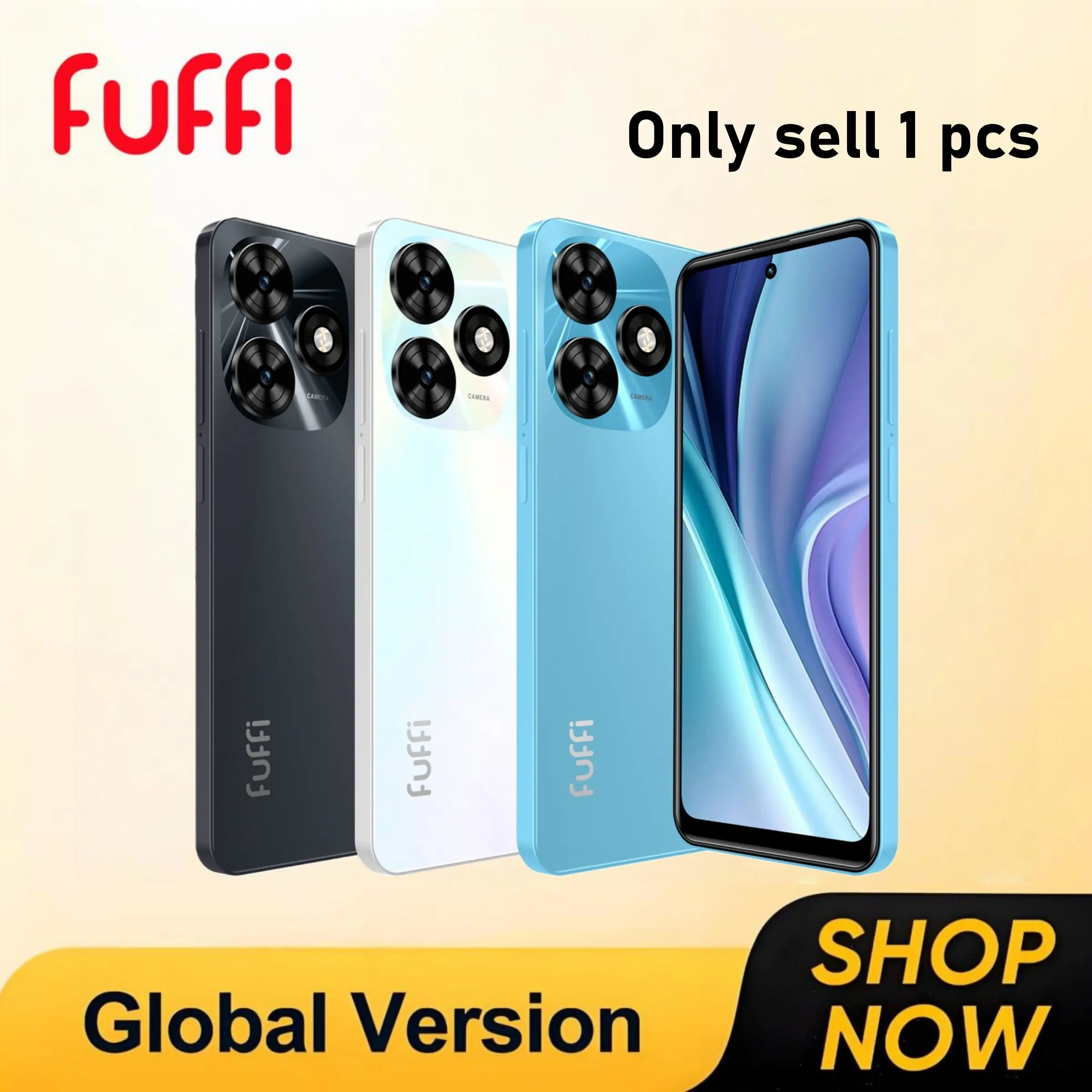 FUFFI-Smartphone, 6.56-Inch Screen, Unlock 4g Network, Android 10.0, 3+32GB Memory, 3100mah Battery, Dual Sim, Quad-Core Processor, Fashion Phone, Android Mobile Phone