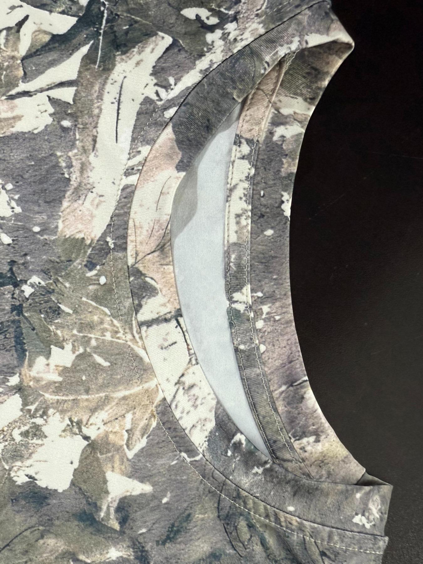 Women's All Over Print Round Neck Tee, Casual Camo Print Short Sleeve Crew Neck Knit T-shirt for Daily Wear, Ladies Clothes for All Seasons, Top