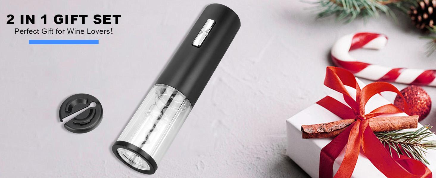 Electric Wine Opener, Rechargeable Automatic Wine Corkscrew Bottle Opener With Foil Cutter, Type-C Charging Wine Openers With LED Light For Home Party Restaurant Wedding Gifts