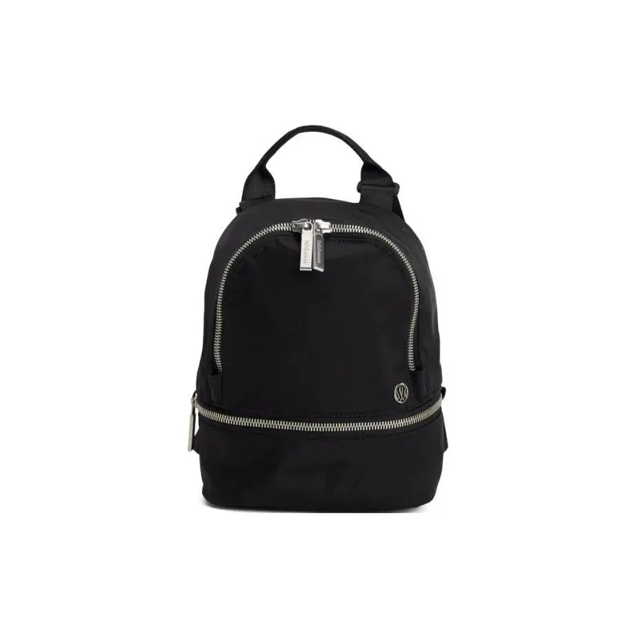 Lululemon City 3L Nylon Women's Backpack - Minimalist, Brand Logo, Athletic, Small Black Functional Backpack, Small Backpack Women, Black Backpacks