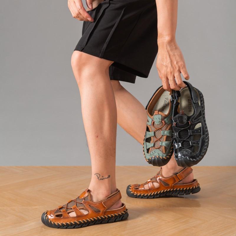 Men's Closed-toe Sports Sandals - Anti-slip Quick-drying Men's Water Sandals Beach Shoes - Casual Walking Breathable Shoes