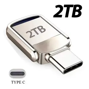ssd storage portable  2TB Flash Drive USB3.2 Ultra Speed Metal U Disk Type C Memory Stick Waterproof SSD Storage Portable For PC Phone Data Transfer