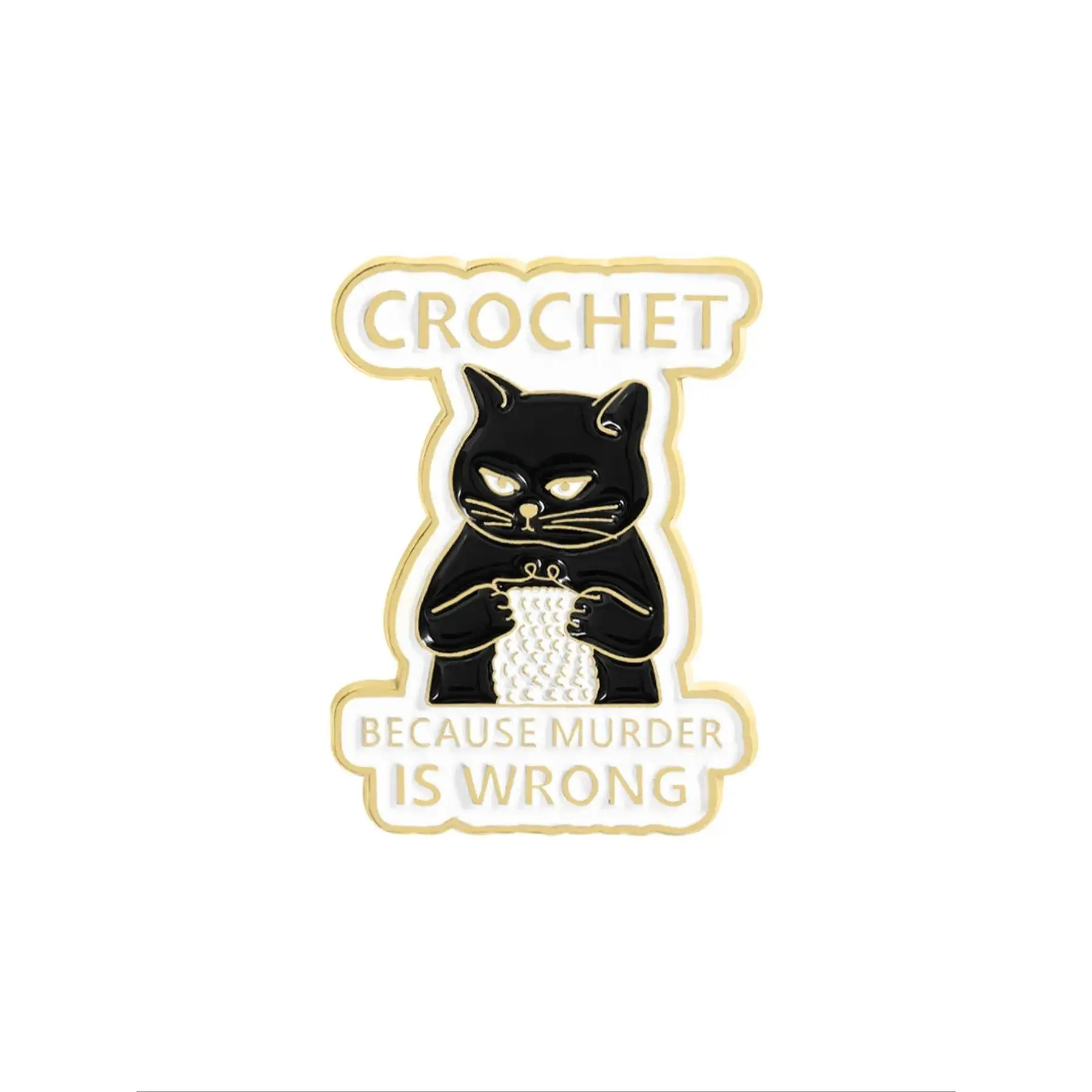 2pcs-Cute Cat Brooch Pin, Cartoon Badge for Clothes & Backpacks, Fashion Jewelry Gift for Men Women Daily Wear, Durable Metal Pins, Alloy Brooch Pin, Crochet, Fashion Accessory, Men Accessories