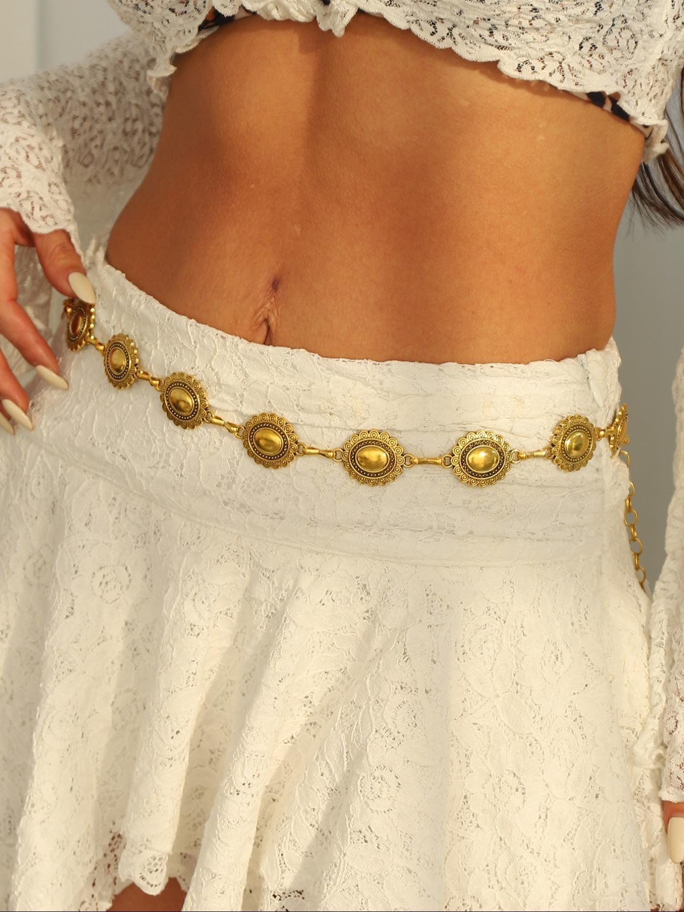 Women's Vintage Layered Waist Chain, Boho Style Vintage Chic Body Jewelry for Party, Daily Clothing Decor, Trendy All-match & Exquisite Jewelry for Birthday Gift