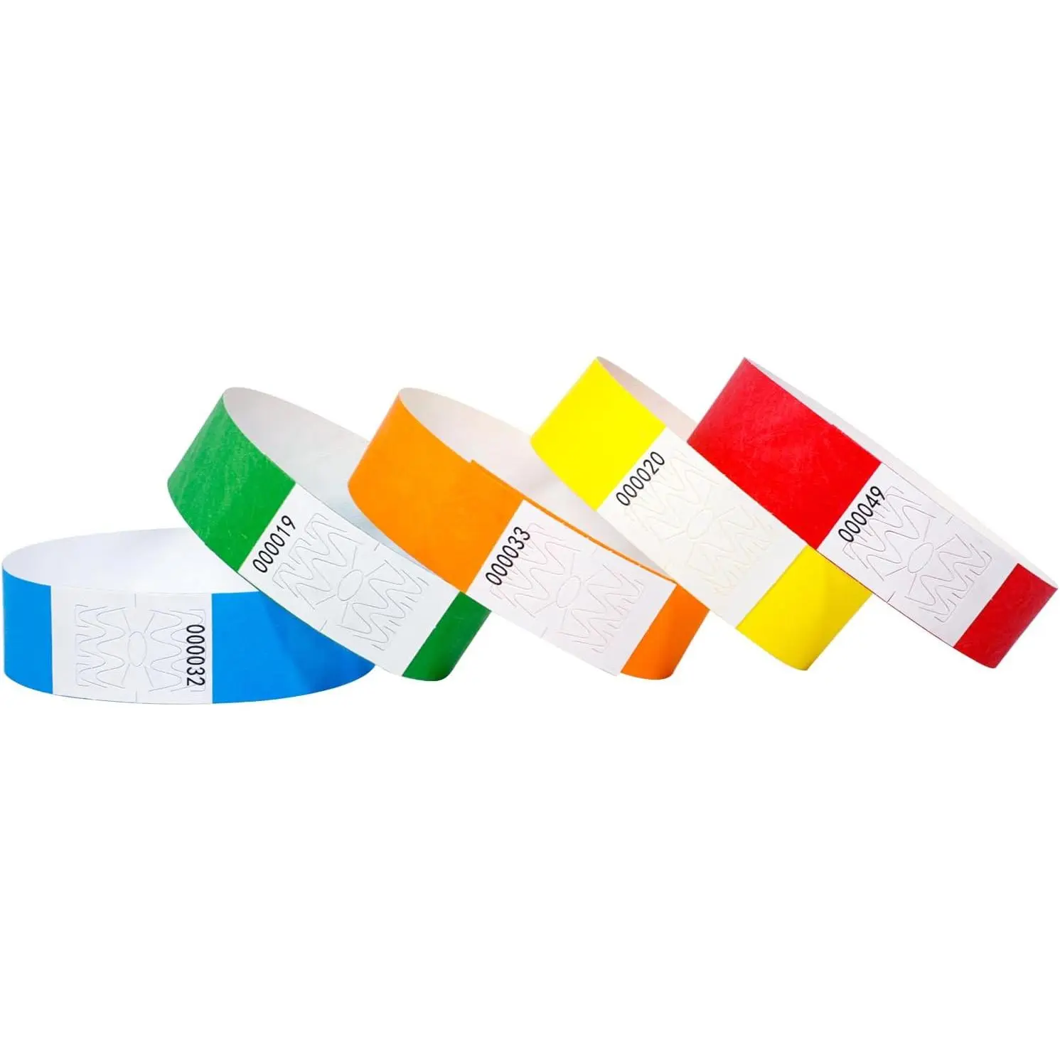500 count Paper Wristbands for Events  Resistant Wrist Bands  Paper Wristbands Handbands  Admission Adhesive Arm Bands for Party, Concert()