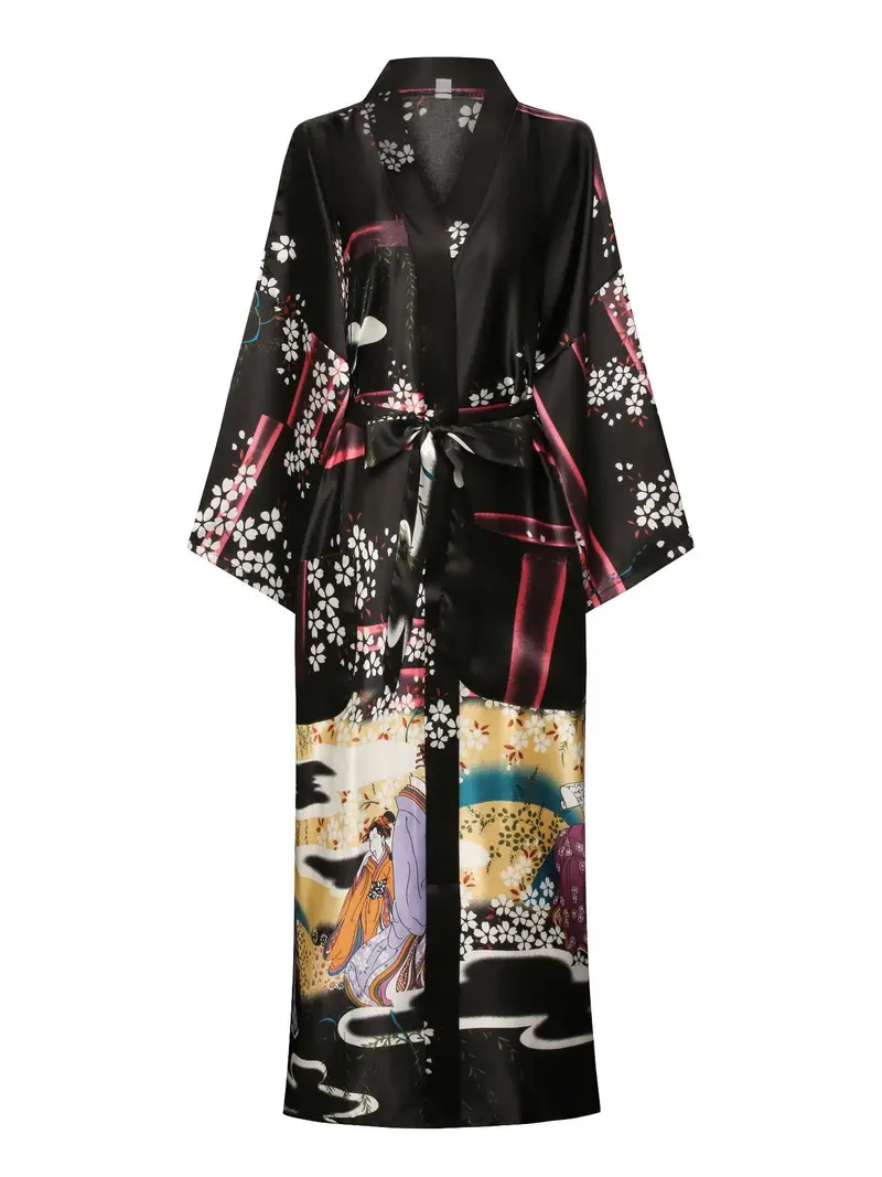 zara dressing gowns ladies long kimono robe smarttag_size_in_stock:4X