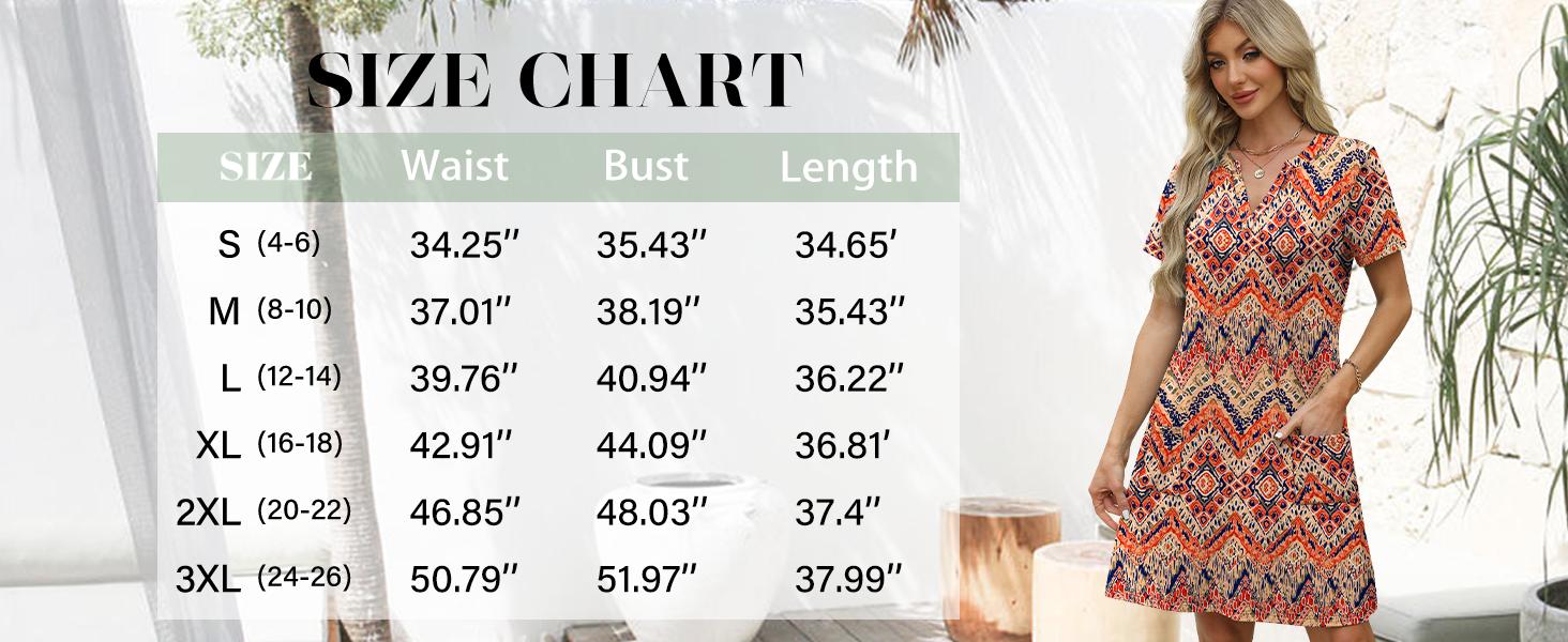 OFEEFAN  Summer Dress Dresses for Women 2026 Casual Summer V Neck Wedding Guest Dress Short Sleeve Fashion Beach Vacation Clothes