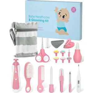 Baby Healthcare and Grooming Kit, 24 in 1 Baby Electric Nail Trimmer Set Newborn Nursery Health Care Set for Newborn Infant Toddlers Baby Boys Girls Kids Haircut Tools (0-3 Years+)