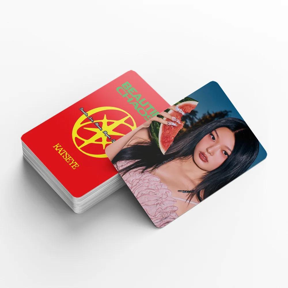 92Pcs/Set Kpop Idol KATSEYE Album Gabriela Lomo Cards LARA DANIELA HD Printd Photocards Stickers MANON MEGAN YOONCHAE Fans Gift