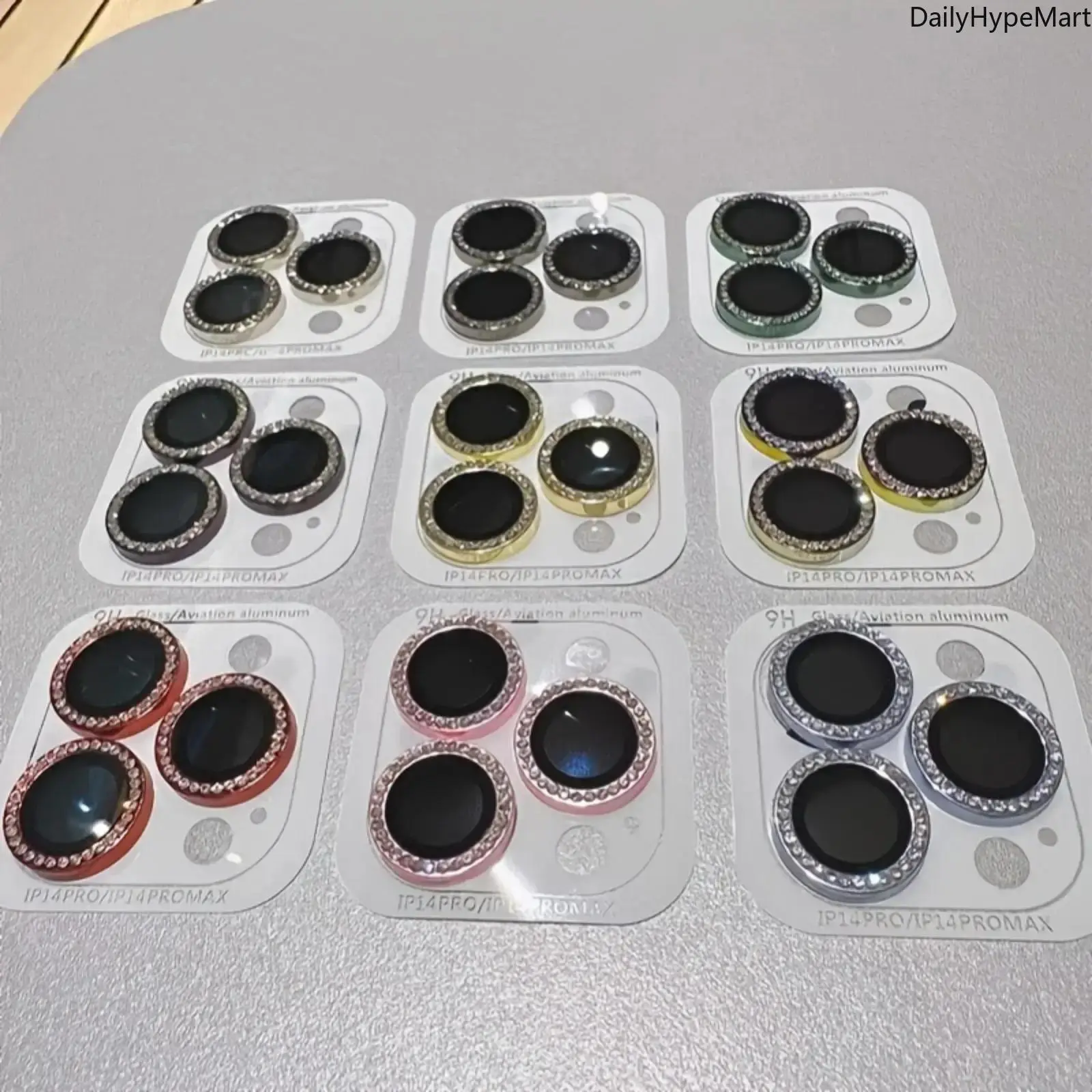 Sparkly Rhinestone Decor Protective Camera Lens Protector for iPhone 11-16 Pro Max, iPhone 13, Durable Anti-Scratch Phone Accessories, Scratch Resistant, Multi-Series Fit