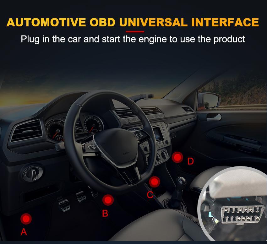 Multilingual automotive OBD2 scanner code reader, professional V520 diagnostic tool, real-time data OBD2 fault detector