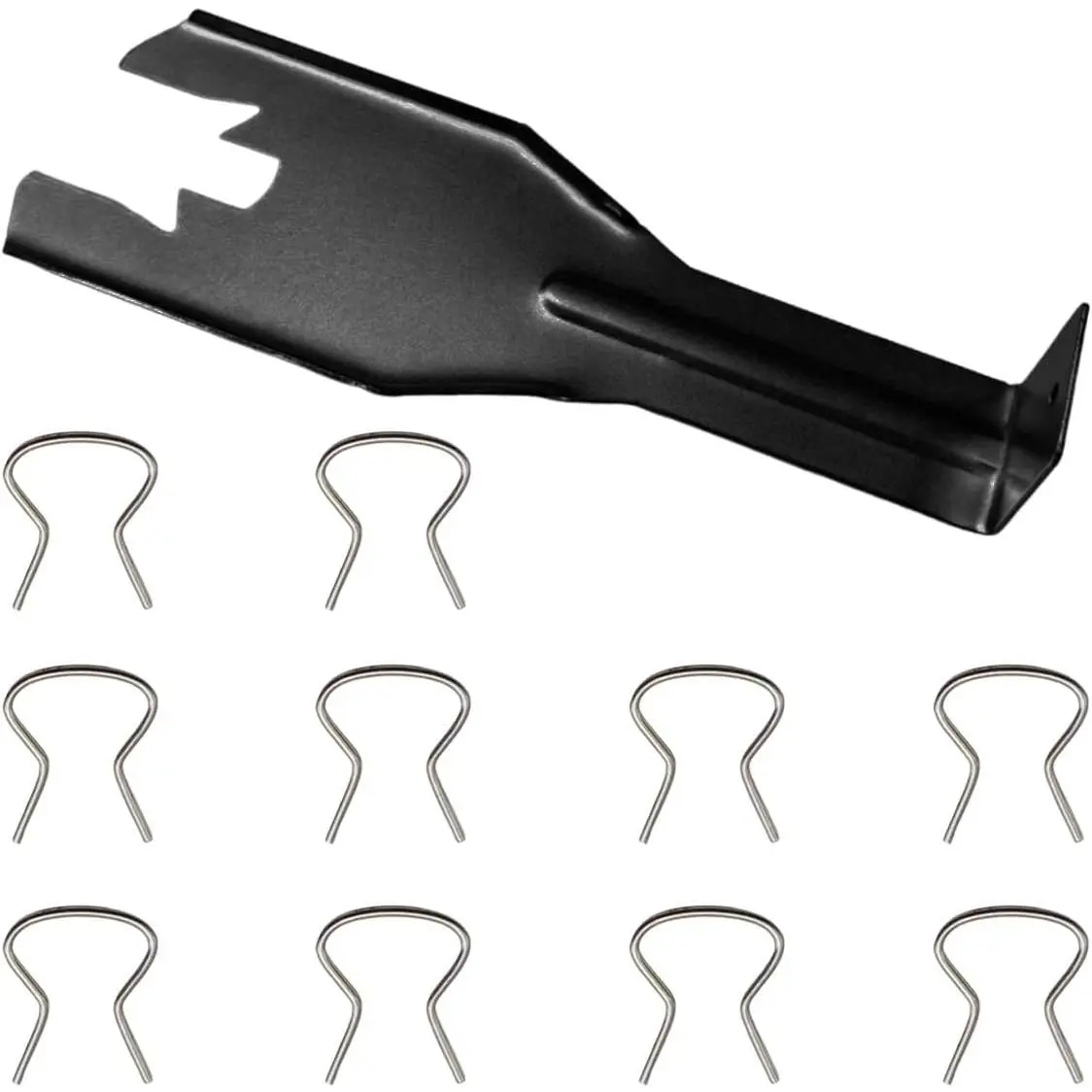 76951 Window Handle  with 10 Handle Crank Retainer Clips,  Interior Door Panels Remover,   Window Handles Repair Kit for   (Black)
