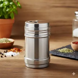 Moisture-Proof Glass Spice Jar with Removable Inner Lid, Anti-Clumping System, Transparent Kitchen Storage Container for Spices, Salt, Sugar. Prevents Mold, Easy Clean, Ideal for Camping, Dorm, Multi-Scene Use.