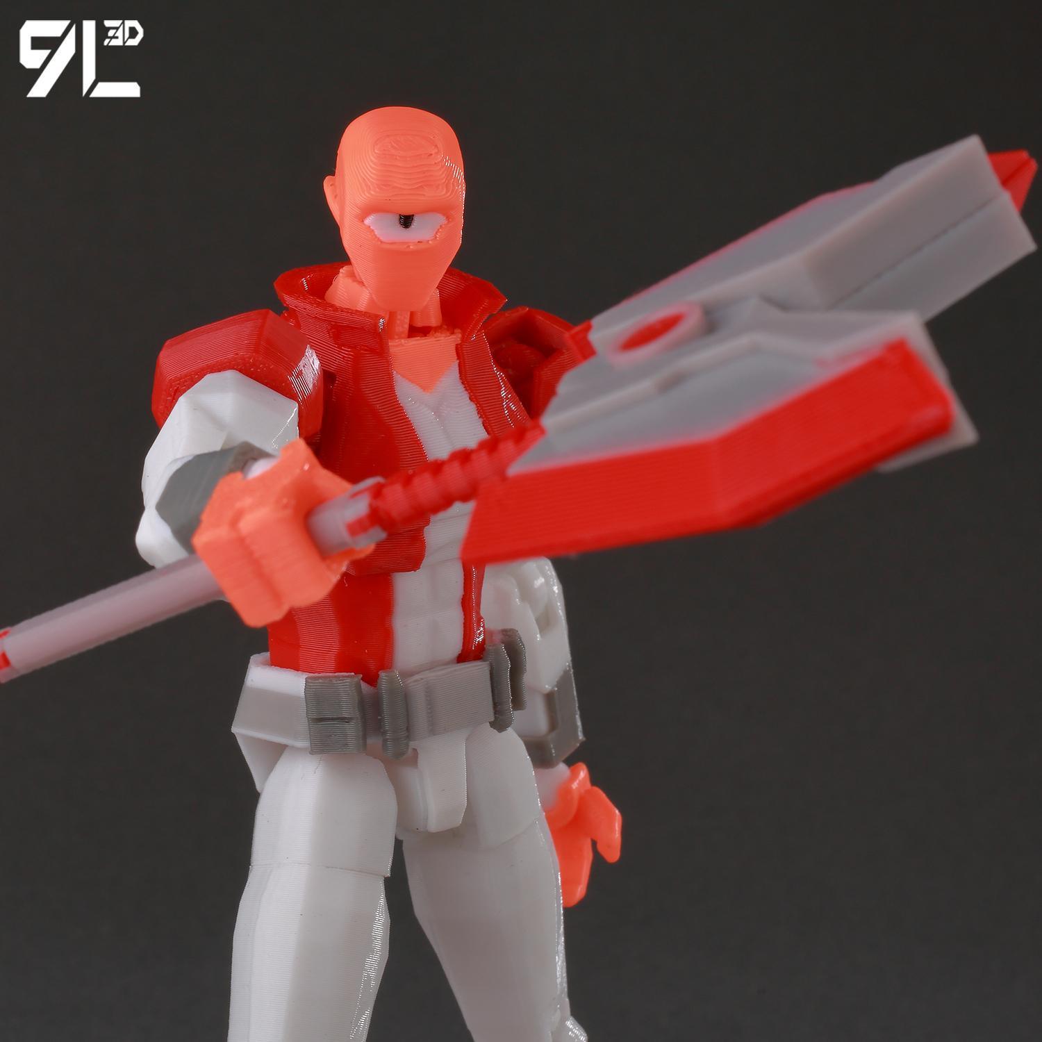 9L3D Printed Invincible Toy Action Figures Anime Model Lucky Dummy13 Superheroes One-Eyed Allen Multi-Jointed Toy Ornaments Gift