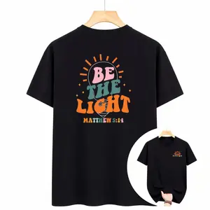 Christian Shirts Women Jesus Faith Tshirt Bible Verse Be The Light Shirt Inspirational Religious Graphic Tees Top,unisex