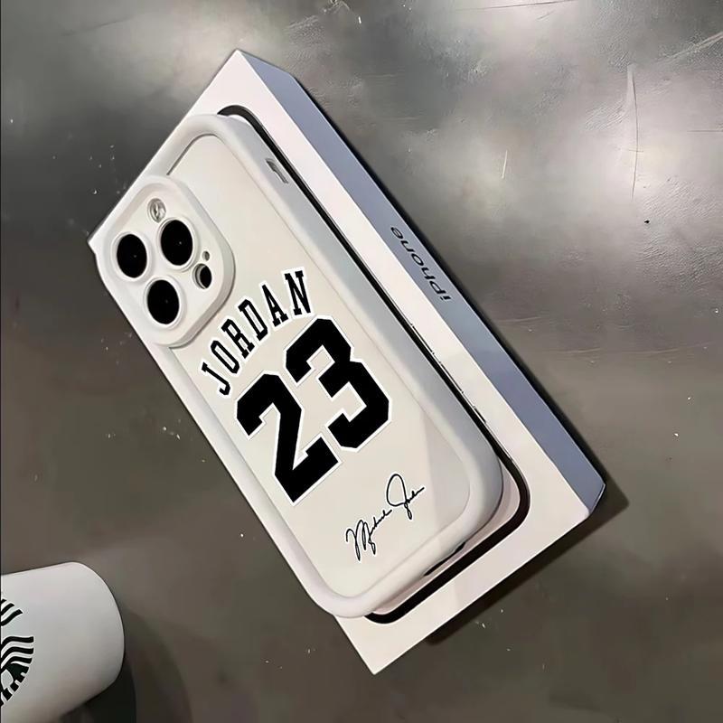 Super Star J-Jordan 23 Basketball Pattern Phone Case for IPhone17 16 15 14 13 12 11 Pro Max Luxury Shockproof Protection Smartphone Cover.QXB481