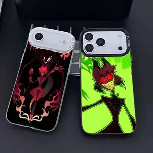 H-Hazbin Hotel Phone Case For iPhone 17,16,15,14,13,12,11,Pro Max,Plus Candy Silver Cover