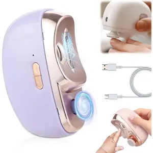Electric Nail Clippers for Seniors Nail Trimmer, 2026 Upgraded 3 in 1 Automatic Electric Nail Clipper for Adults with Polishing,Electric Nail Trimmer for Senior Electric Nail File (Purple)