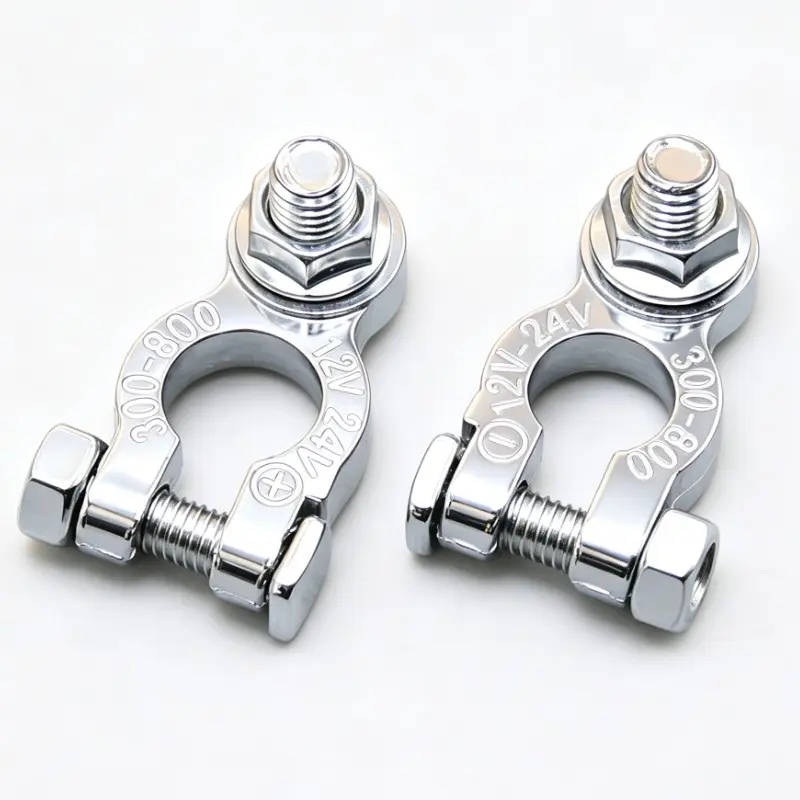 2 Piece Car Battery Terminals, Positive and Negative, Thickened, Automotive Connector, Battery Wire Terminal, Truck Accessories, Auto Parts