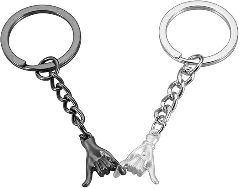 2pcs Pinky Promise Keychains Gift Matching Gifts for Him Her  Best Friend fmaily Matching Keychain for Gifts