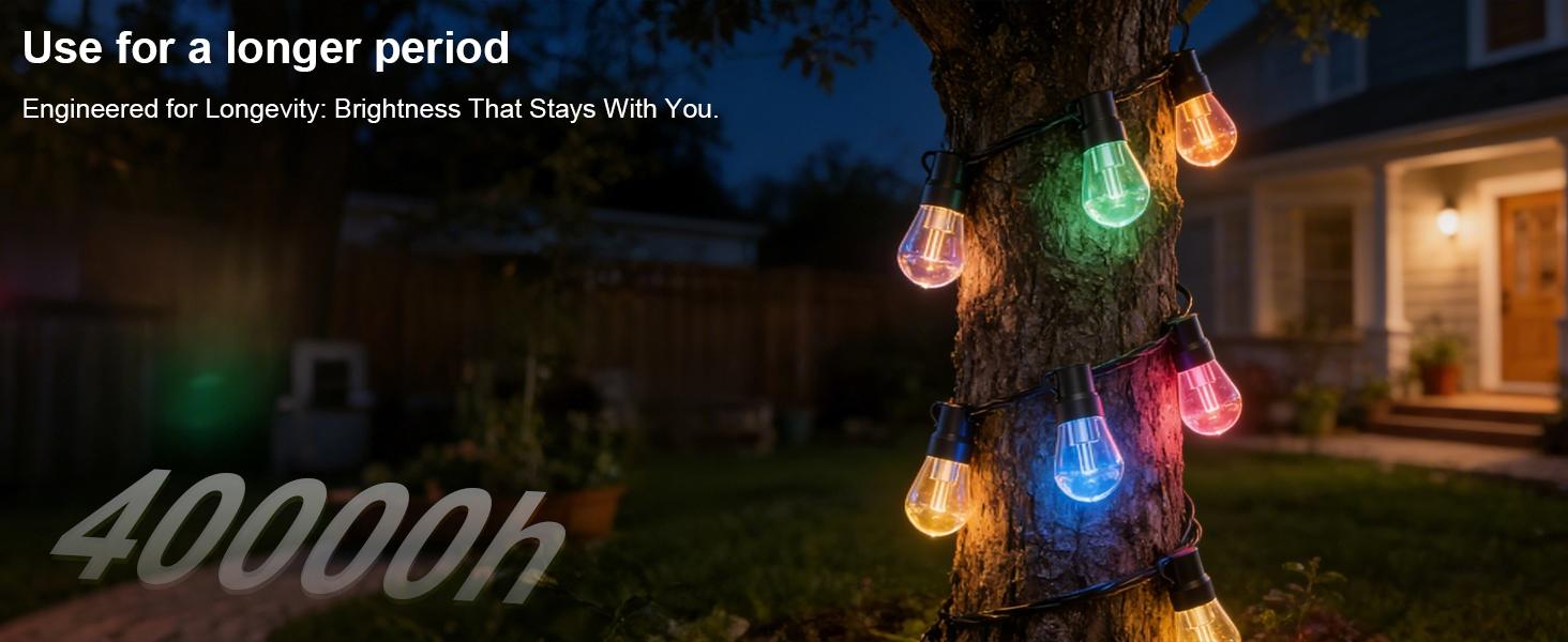 Rcuical RGB+IC Outdoor String Lights Bulbs IP67 Waterproof LED Color Changing Smart App Hanging Shatterproof Light with Remote Controller for Outside, Patio, Backyard, Garden, Party Rcuical RGB+IC Outdoor String Lights Bulbs IP67 Waterproof LED Color Changing Smart App Hanging Shatterproof Light with Remote Controller for Outside, Patio, Backyard, Garden, Party
