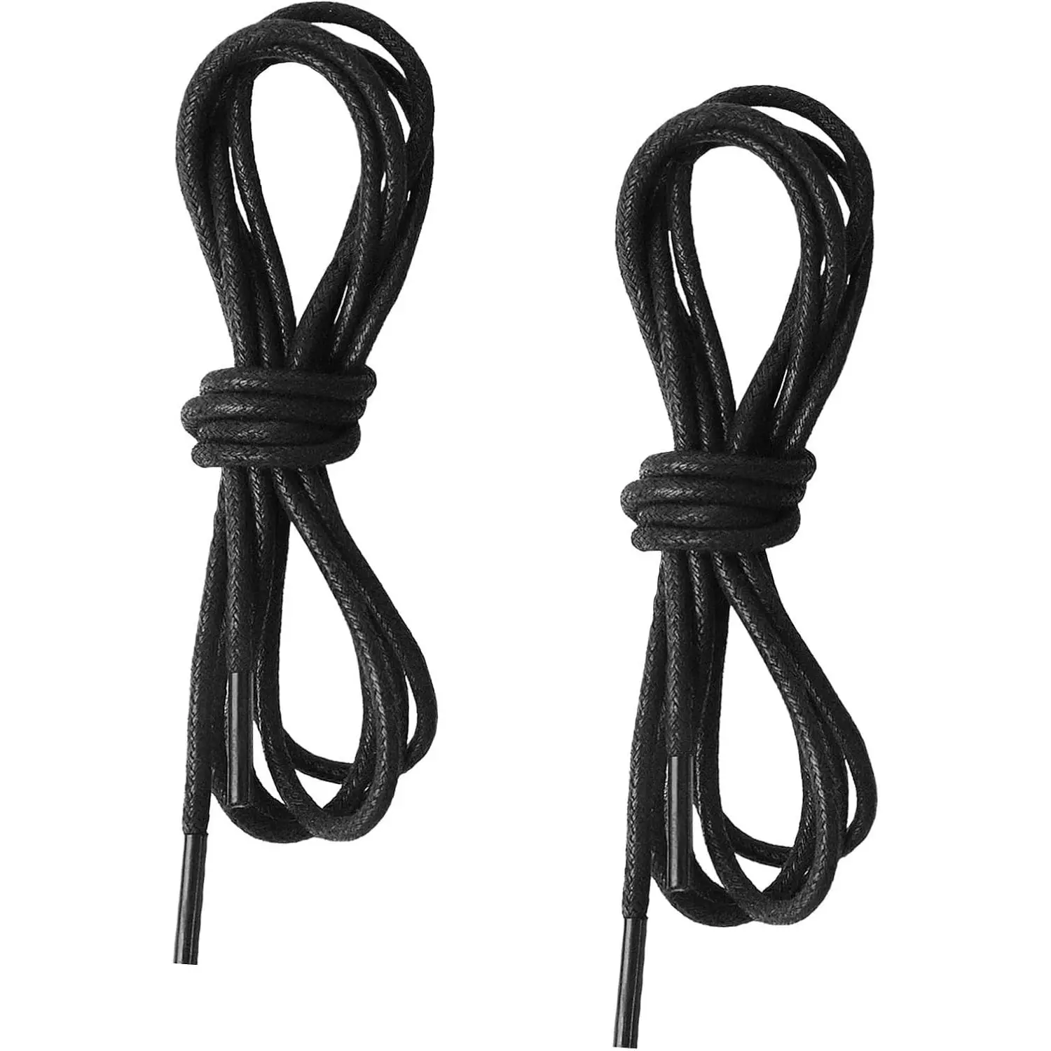 2 Pairs Waxed Oxford Shoelaces for Dress Shoes, 2.5mm Round  Shoe Laces for Business Shoes, 90cm/35.4"