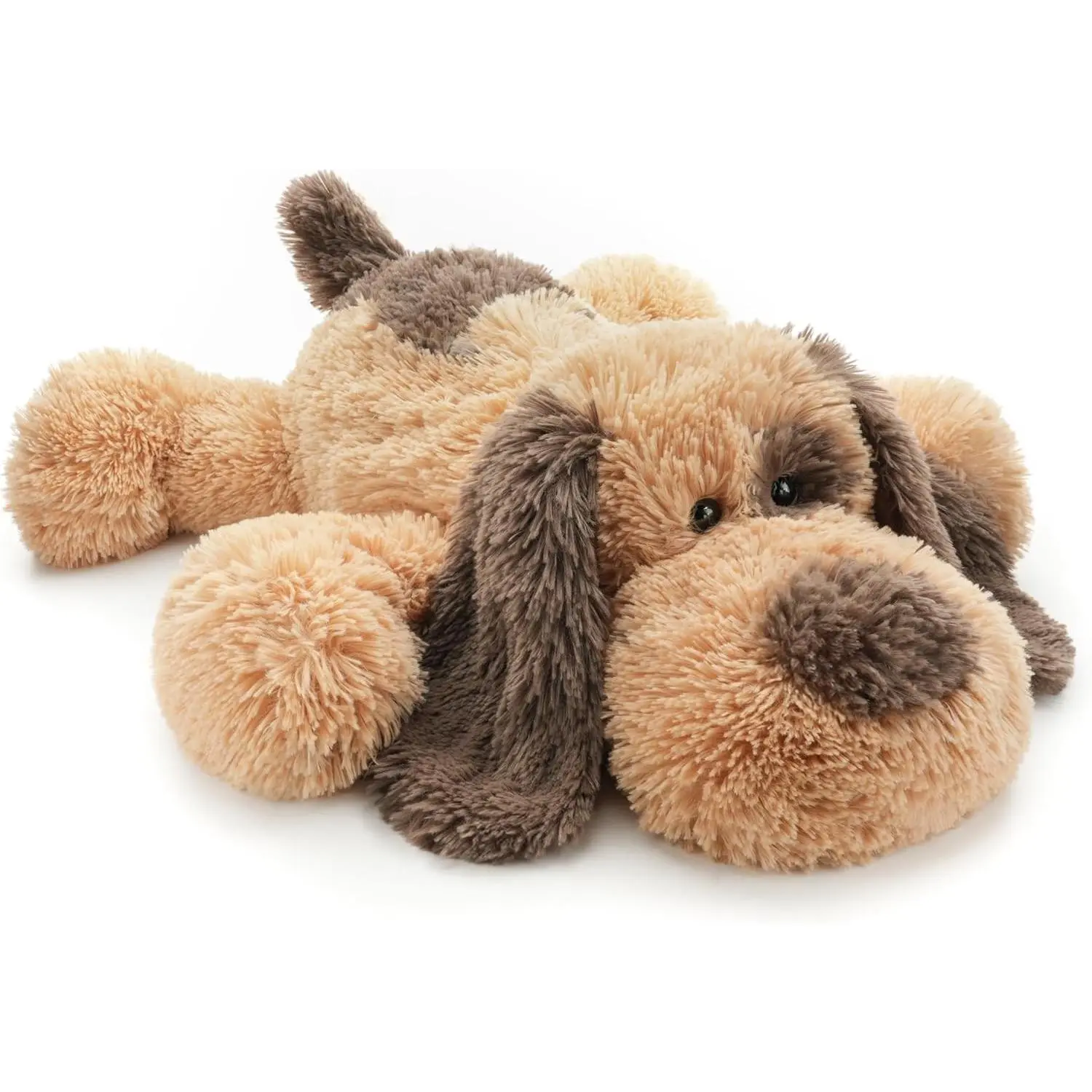 Floppy Stuffed Dog Puppy Plush Toy, 20 inch, Brown | Huggable Beagle Labrador Retriever Stuffed Animal Dogs, Lying Down, Super Soft, for Kid Girl Boy Baby Christmas Birthday Gift
