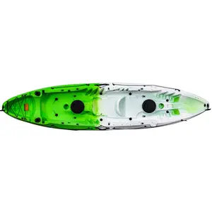 GARVEE12.4FT Fishing Kayak 600LBS Capacity UV-Protected Material Stable Flat Bottom Sit-On-Top Design Ideal for Pool, River, Lake