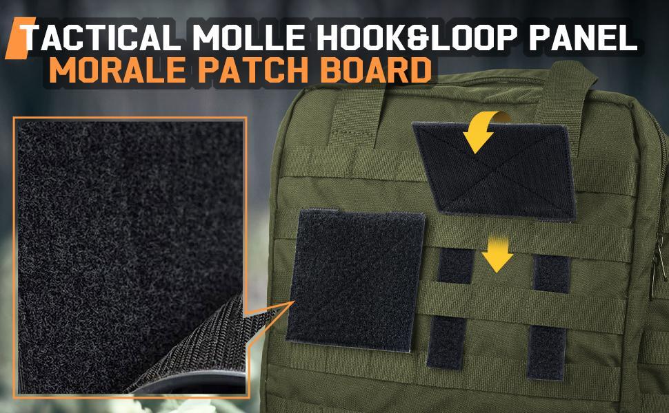Molle Patch Panel,2/4 Pcs Tactical Hook&Loop Adapter Panel Morale Patch Board for Molle Accessories Plate Vest Carrier and Backpack 4"X4" Molle Patch Panel,2/4 Pcs Tactical Hook&Loop Adapter Panel Morale Patch Board for Molle Accessories Plate Vest Carrier and Backpack 4"X4"