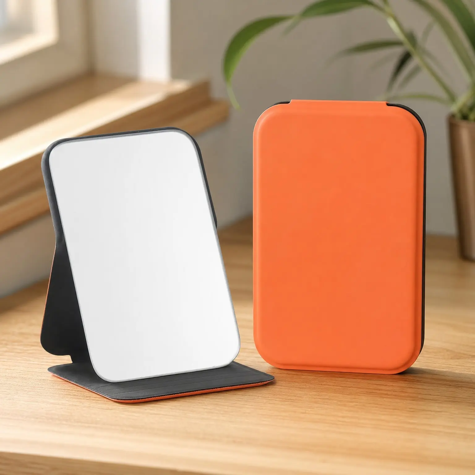 Ultrathin Ultralight Portable Clear Mirror - Compact Handheld Pocket Mirror for Travel, Office, On the Go, Camping, Home, Purse, Handbag, Great GiftGift