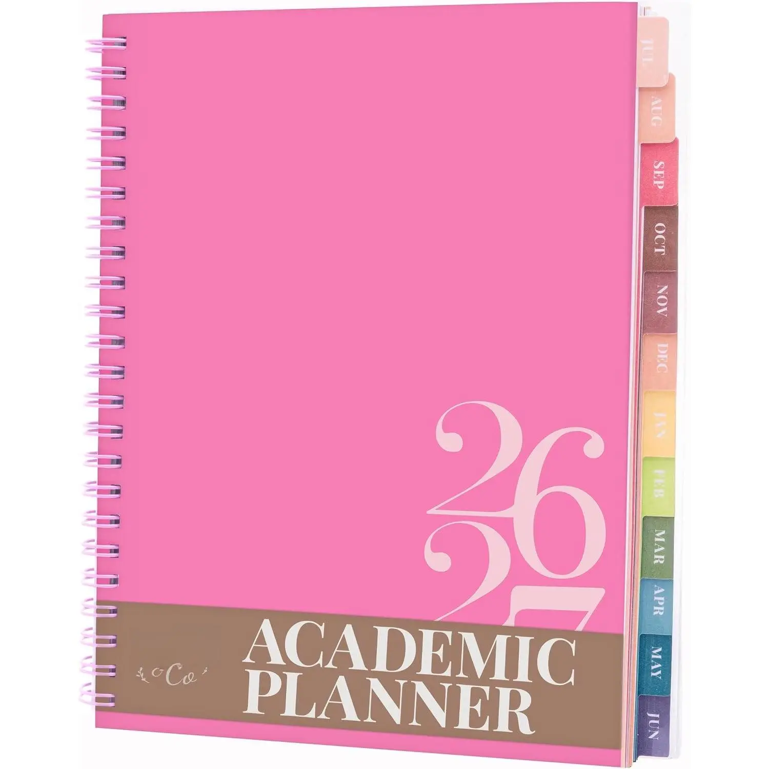 Academic Planner 2026-2027, Daily, Weekly  Monthly Planner, July 2026 - June 2027, Student Notes Pages, -Wire Binding, Weekly Agenda for School  Work (8 x 6-Inches, Classic, )