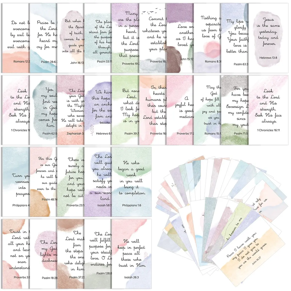 60 Mini Prayer Cards, Inspirational Gift Cards, Encouragement Cards for Men and Women, Christmas Valentine's Day New Year Gifts