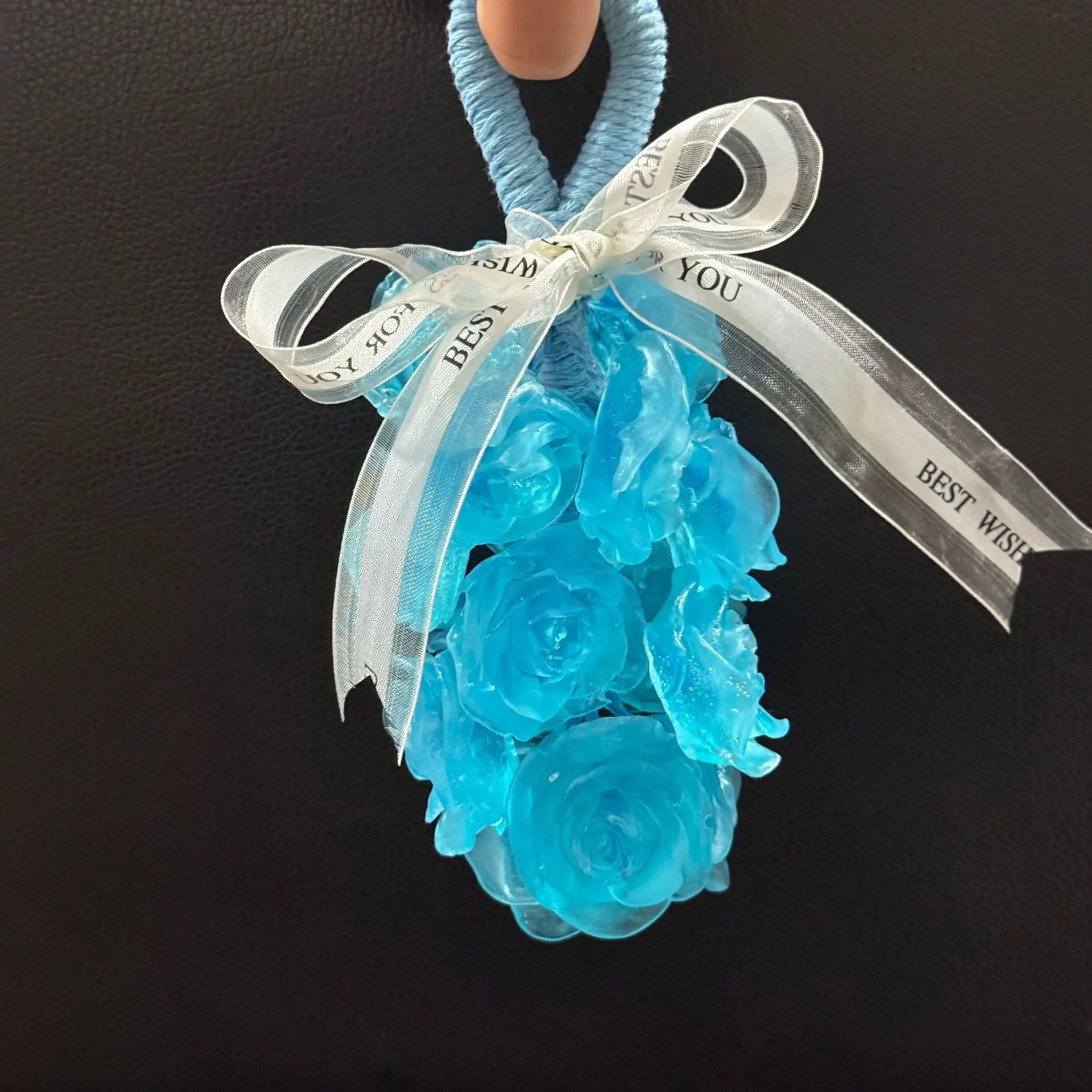Maomama Exquisite Crystal Rose Grape String Handmade Soap, Floral Scented Soap, For Cleaning & Decoration, Perfect For Car & Home, Great Gift