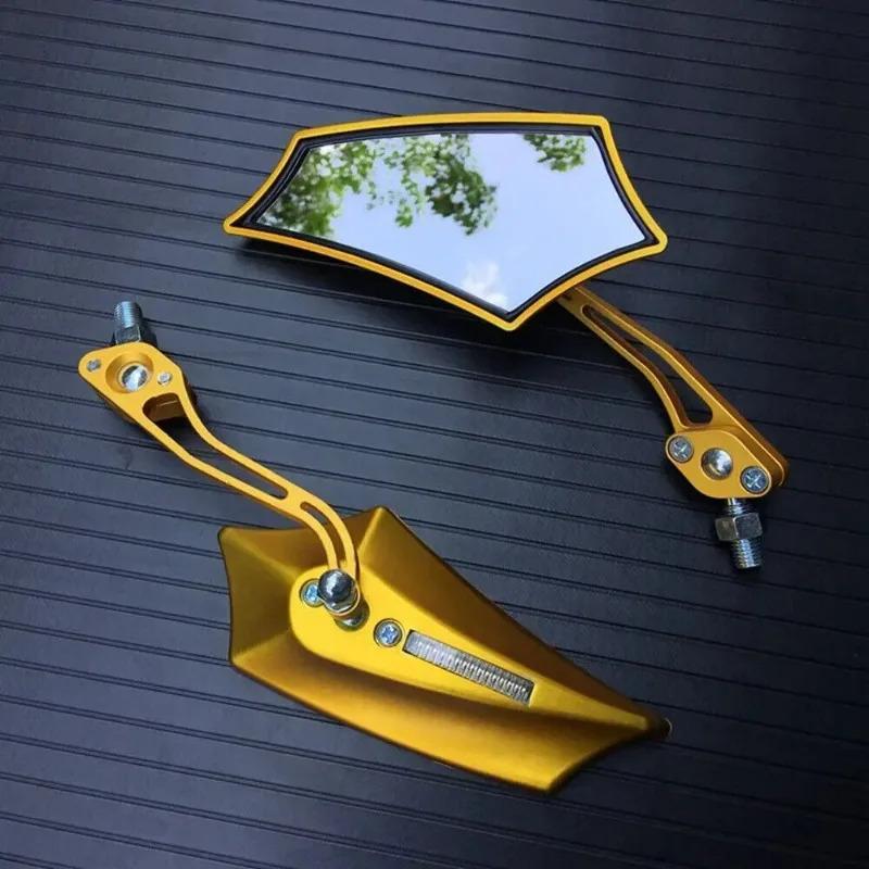 2pcs Universal 8mm 10mm Motorcycle Rearview Mirrors MTB Road Bicycle Side Mirror