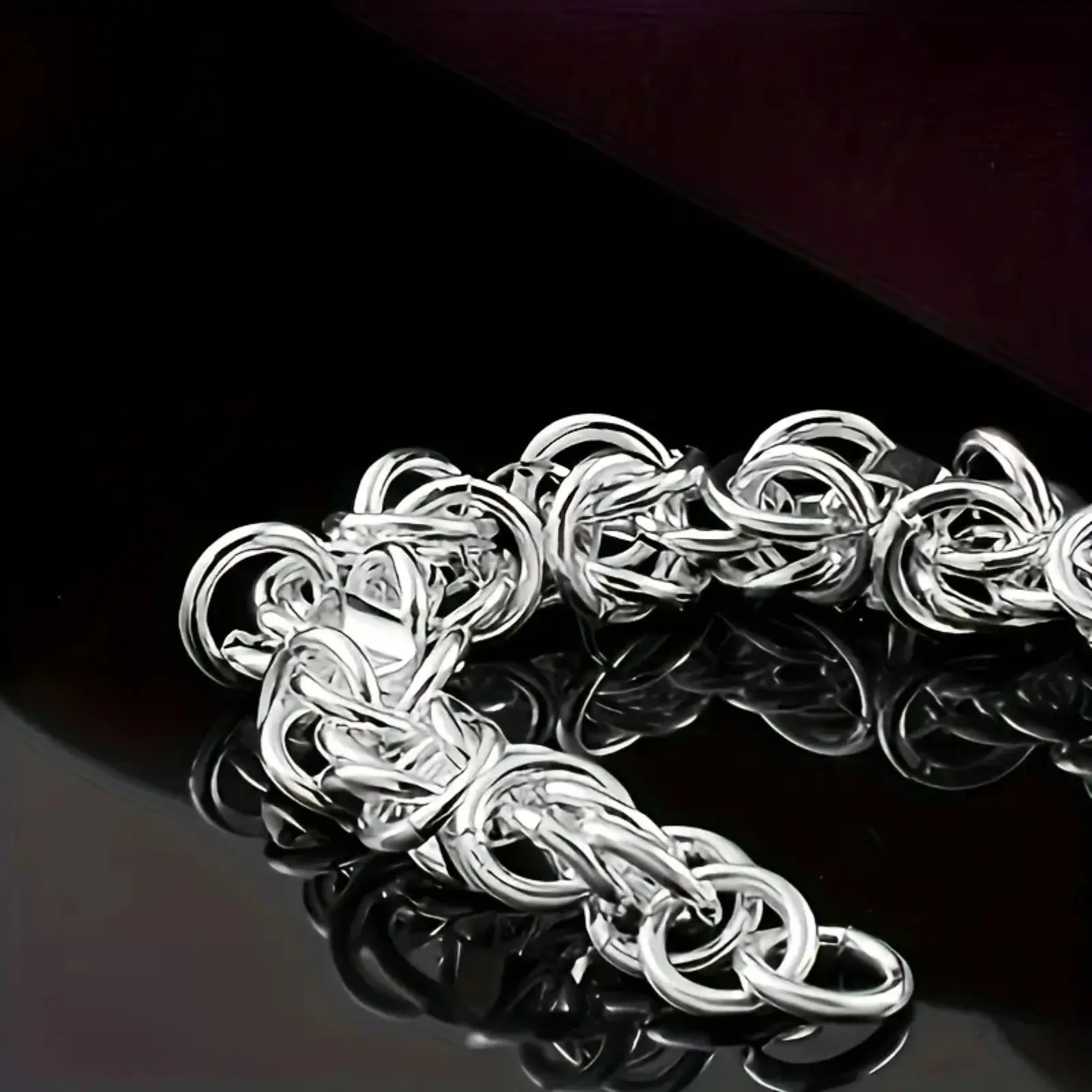 Silver Tone Chain Bracelet, Minimalist Unisex Fashion Jewelry for Women & Men, Elegant Stackable Bracelet Accessory for Wedding, Party, Holiday Gift & Daily Wear