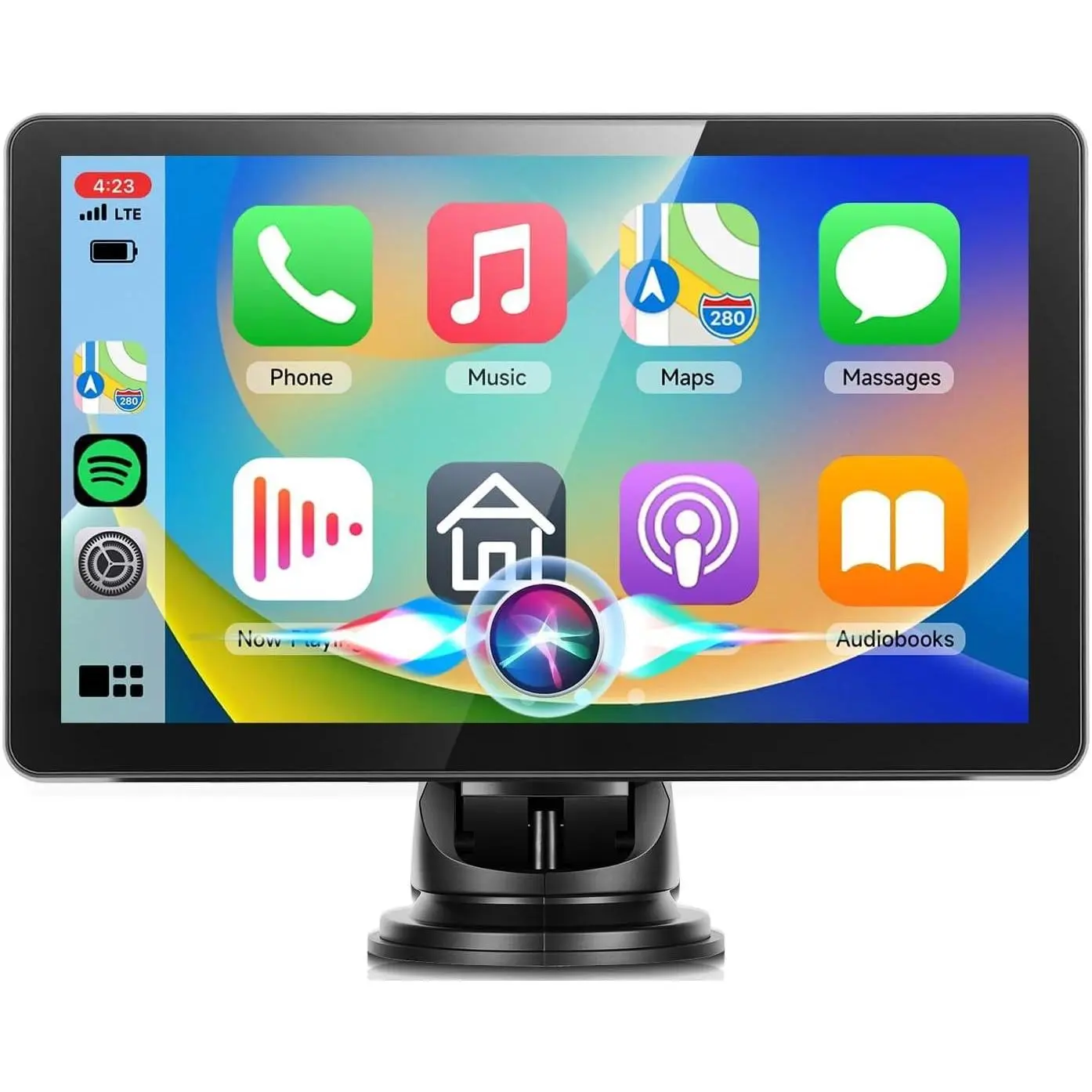 Rimoody 7-in-1 Full Lamination Portable Car Media Player, CarPlay Touchscreen with Wireless CarPlay, Android Auto, HD Backup Camera, Mirror Link, FM, Auxiliary Input, TF Card Player, Plug & Play