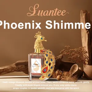 Luantee Phoenix Shimmer Extrait De Parfum, Top Notes: Cinnamon, Vanilla, Bergamot, Cardamom, Non-Toxic, Single Item, 100ML Flammable Liquid