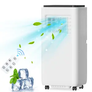 3-in-1 Portable AC 8000 BTU – Floor Standing Cooling, Dehumidifier & Fan, Quiet, Remote & 24H Timer, Easy Install Window Kit for Bedroom & Home Office