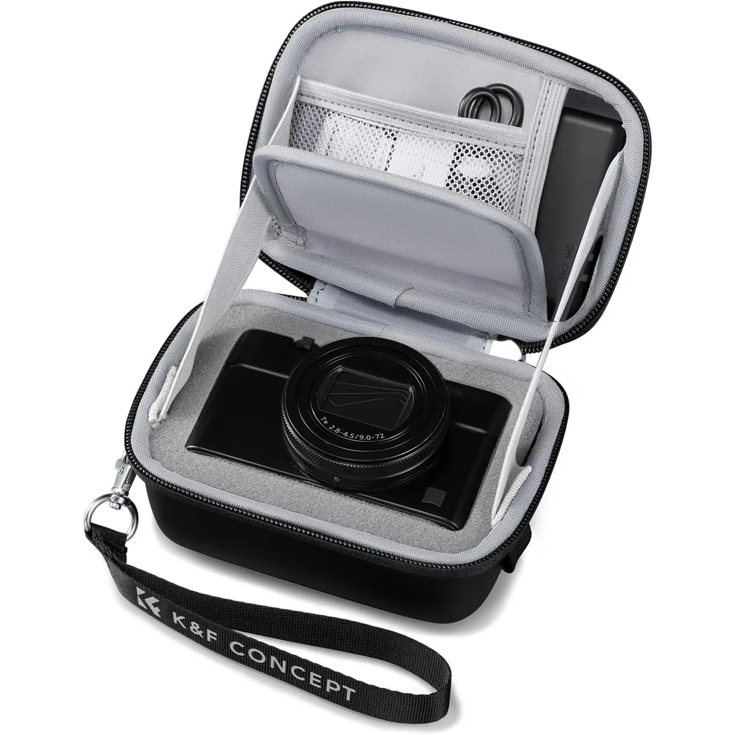 K&F CONCEPT Carrying Case for Digital Camera, Hard Shell Protective Case| Compatible with Ricoh GR III/GR IIIX/for Sony ZV-1 RX100/ for Canon G7X Mark III/G5X Mark II (Case Only),BE02