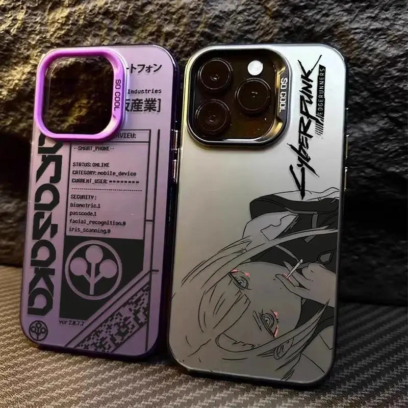 Fashion Cool Edgerunners C-Cyberpunks Phone Case for IPhone 17 16e 16 15 14 13 12 11 Pro Max Plus  Anti Fall Matte Cover